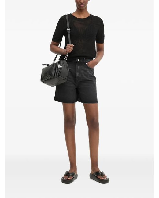 Desigual Black Patterned T-Shirt