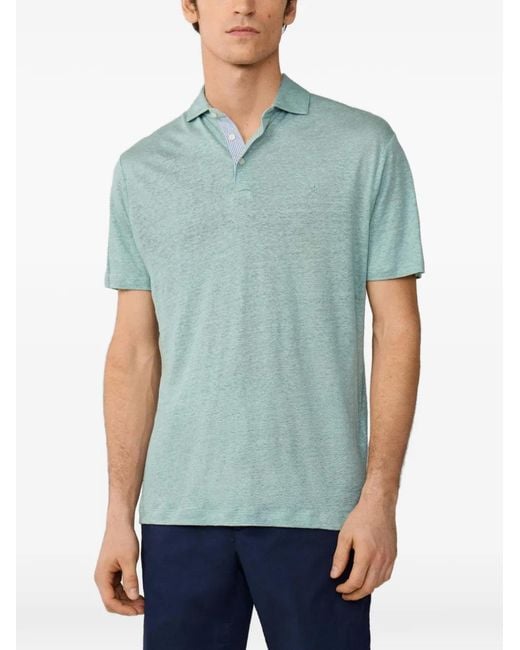 Polo Bordado Hackett de hombre de color Green