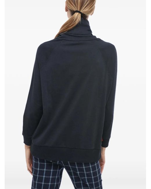 Woolrich Blue Logo-Patch Sweater