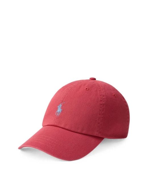 Polo Ralph Lauren Red Casquette Chino Pony En Coton for men