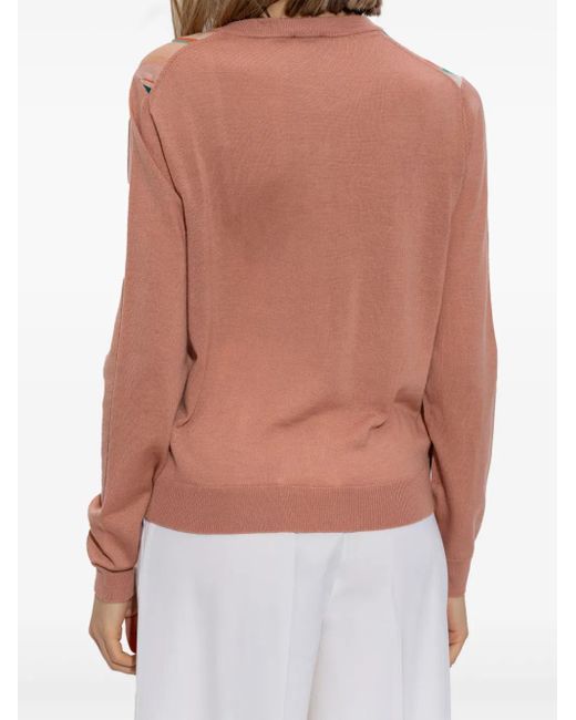 Paul Smith ストライプ カーディガン Pink