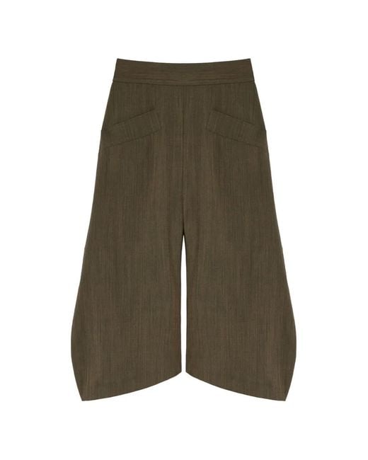 Ganni Green Capri Pants