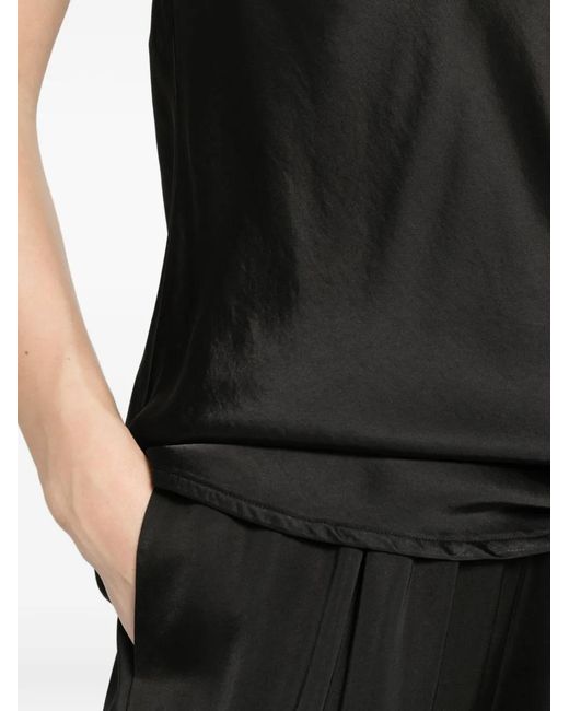 Dixie Black Blouse À Col V