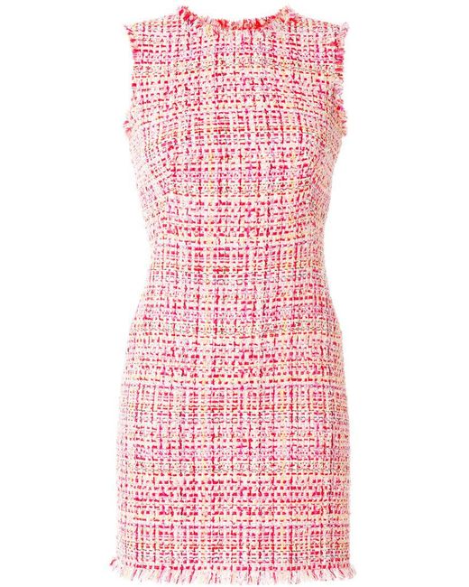 Alexander McQueen Tweed Mini Dress in 