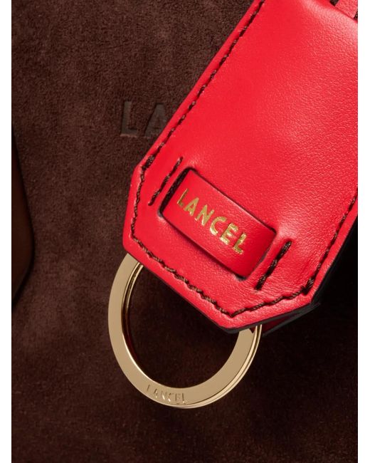Lancel Red Bcbg Leather Tote Bag