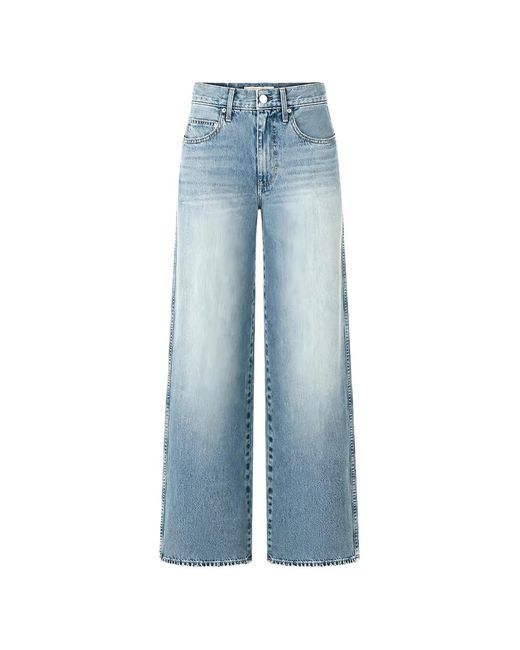AMO Blue Kira Wide-Leg Jeans