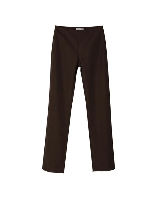 St. Agni Black The Silk Canvas 90S Minimal Trousers