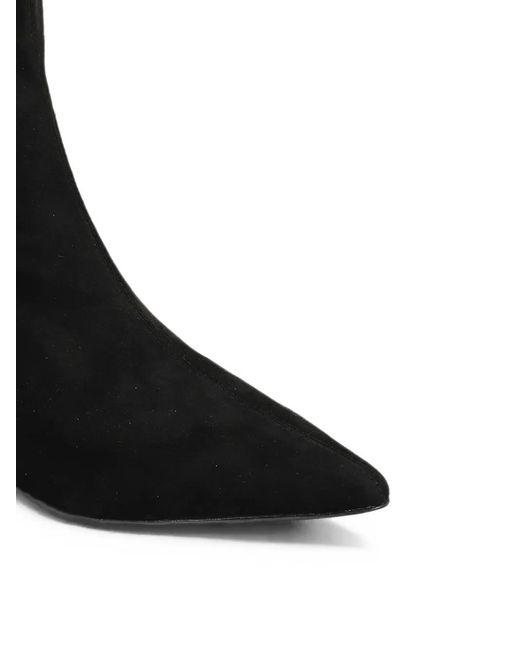Ash Black Viva Pointed-Toe Ankle Boots