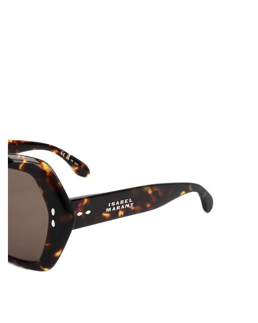 Isabel Marant Brown Tortoiseshell-Pattern Sunglasses