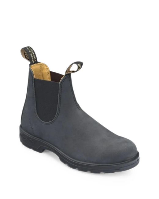 Blundstone Black Elasticated-Panel Boots