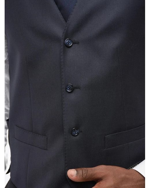 Corneliani Blue V-Neck Waistcoat for men