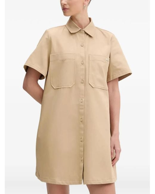 HUGO Natural Kandira Shirt Mini Dress