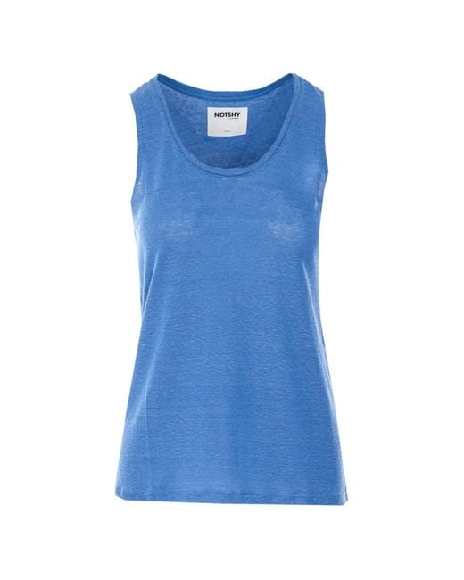 Not Shy Blue Yana Tank Top