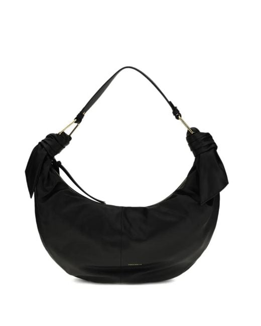 Coccinelle Black Large Furoshiki Knotted Shoulder Bag