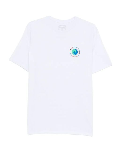 Patagonia White Logo-Embroidered Graphic T-Shirt for men