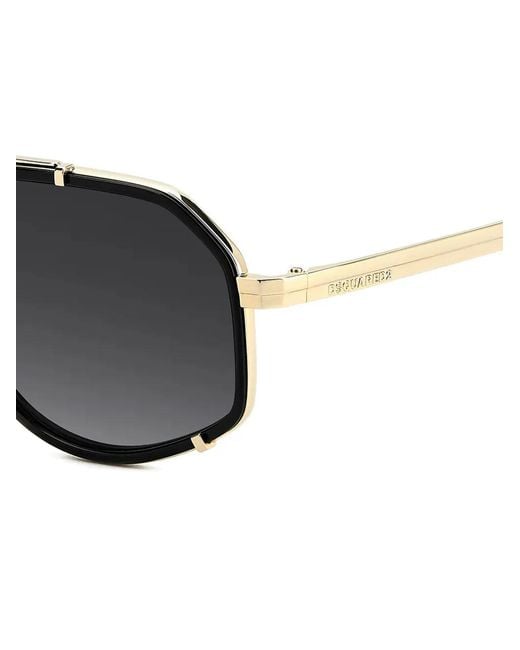 DSquared² Black Geometric-Frame Sunglasses for men