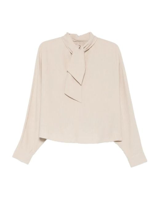Alysi Long Sleeve Blouse White