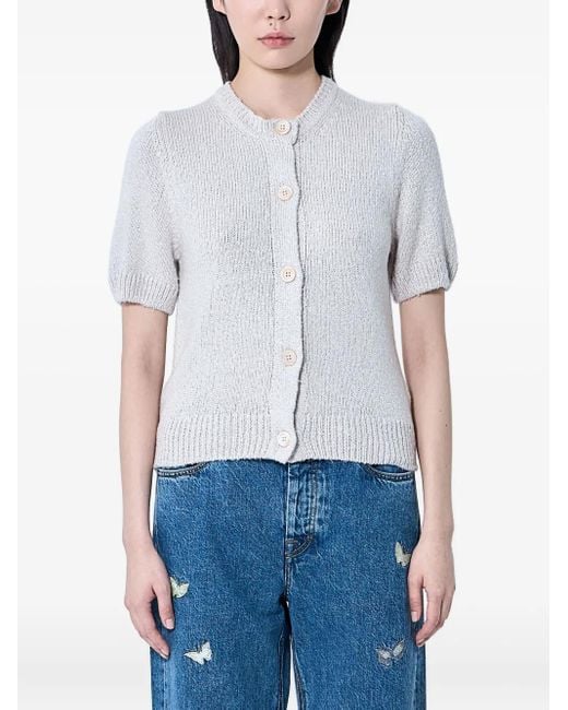 Our Legacy シルク ニットトップ Blue