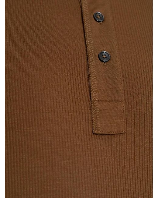 AMI Brown Long Sleeve Top for men