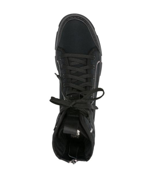 Vic Matié Black Lace-up Platform Ankle Boots