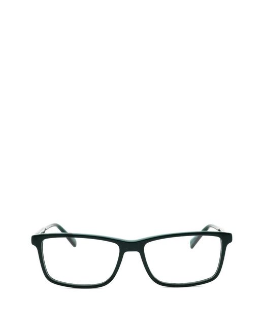 Gant Black Rectangle-Frame Glasses for men