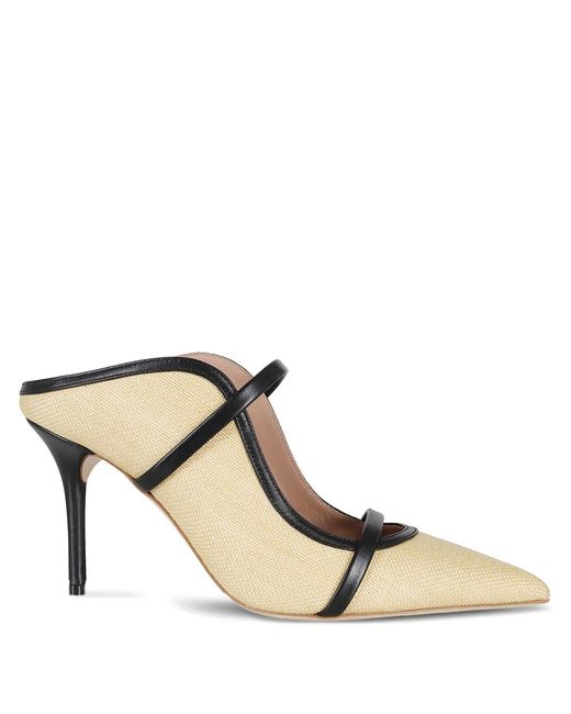 Malone Souliers Natural 85Mm Maureen Heeled Mules