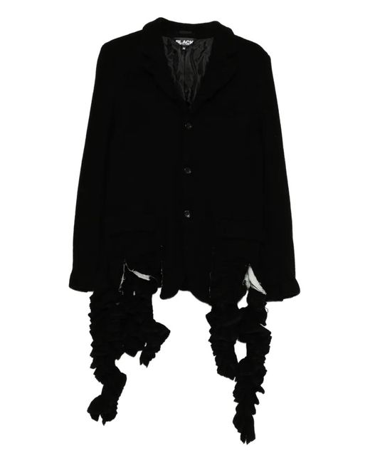 COMME DES GARÇON BLACK Black Pointed-Collar Blazer