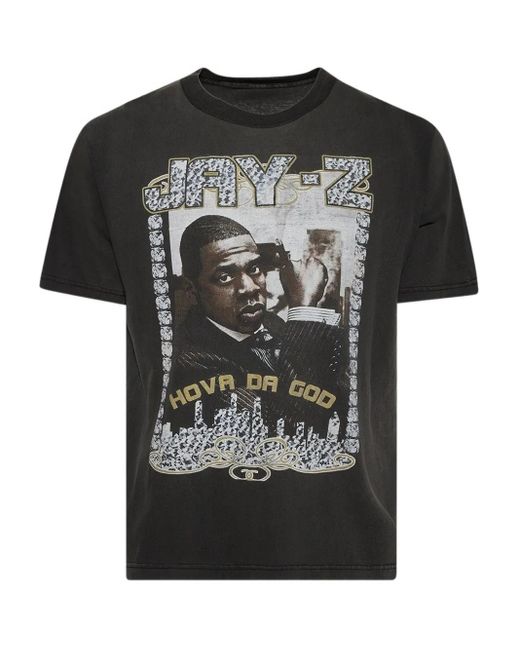 Earthling VIP Black T-Shirt Jay-Z En Coton for men