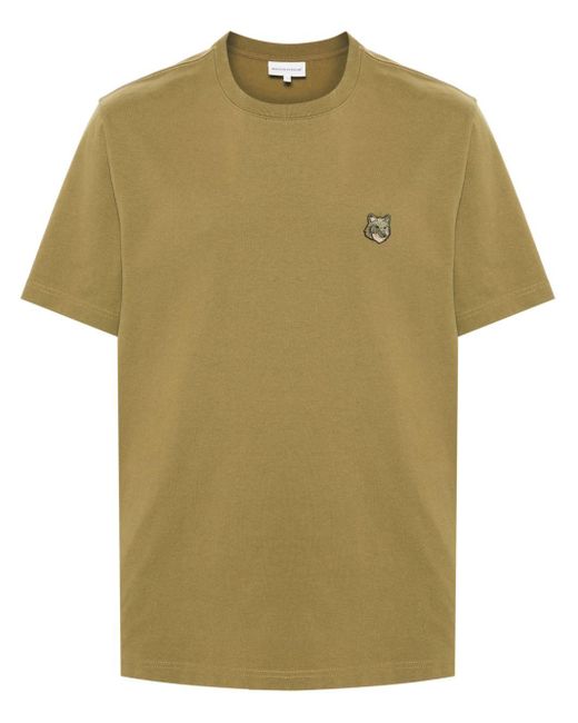 メンズ Maison Kitsuné Bold Fox Head Tシャツ Green