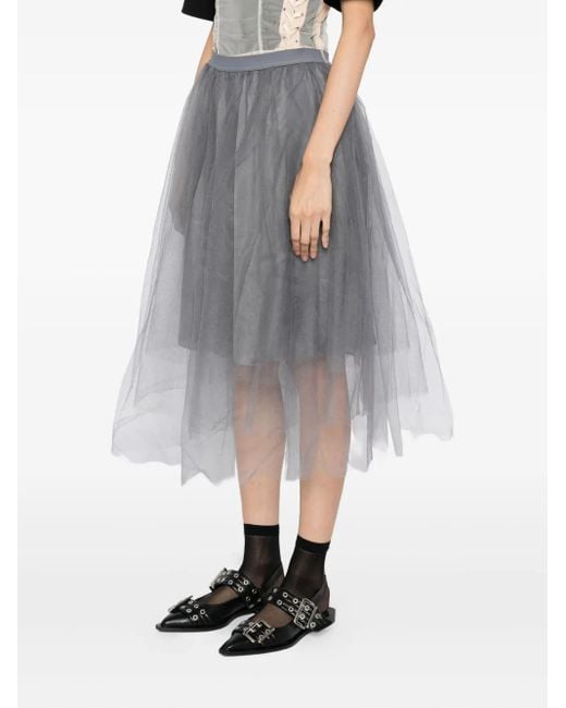 JNBY Gray Double-Layer Skirt