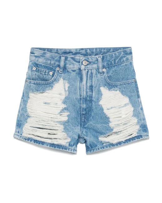 ショートパンツ MM6 Maison Margiela S62MU0069M30018 Shorts Ripped denim MM6 Maison Margiela - Women Denim Shorts – Atelier New York