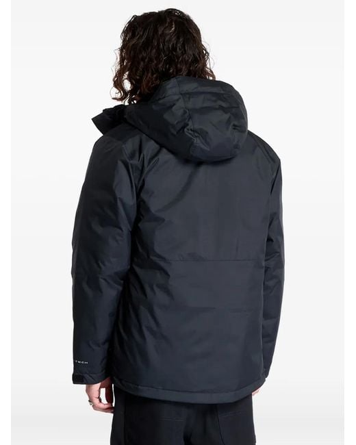 Columbia Black Logo-Print Padded Jacket for men