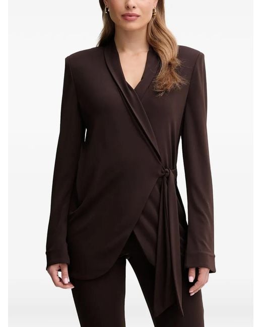 GAUDI Black Tie-Waist Blazer