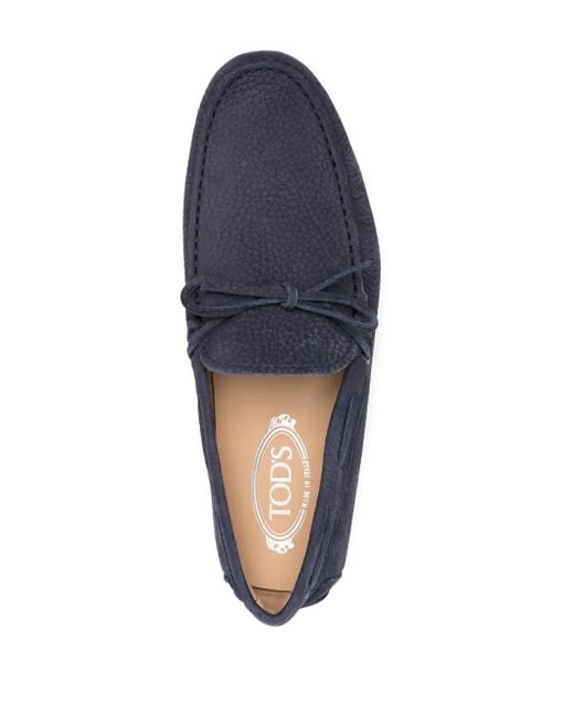 Tod's Blue City Bow-Detail Loafers for men