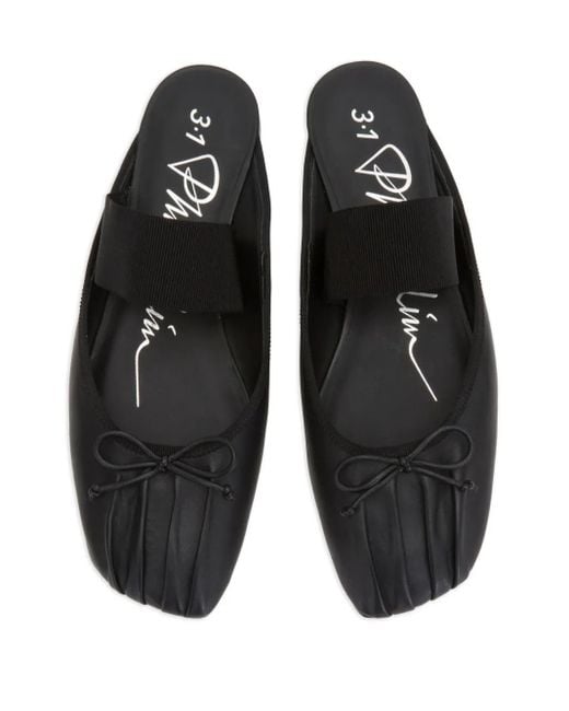 3.1 Phillip Lim リボン ミュール Black