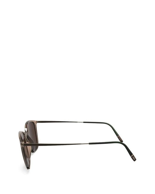 Silhouette Brown Sequoia Square-Frame Sunglasses