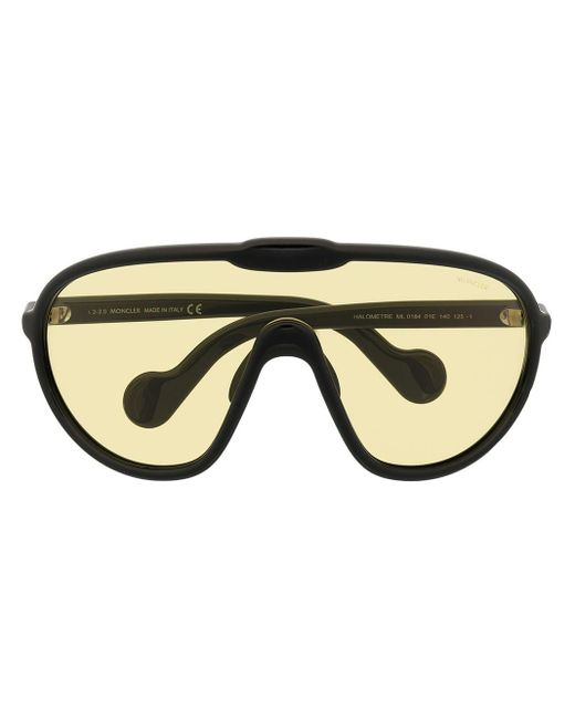 Moncler Black Sonnenbrille im Visier-Design