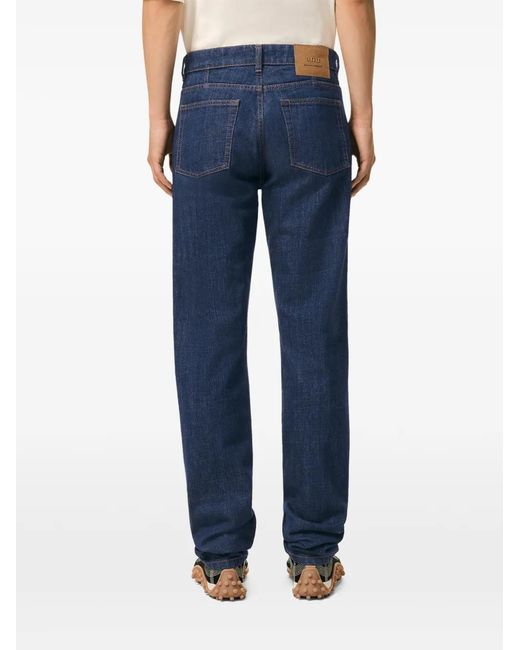 AMI Gerafelde Jeans in het Blue voor heren
