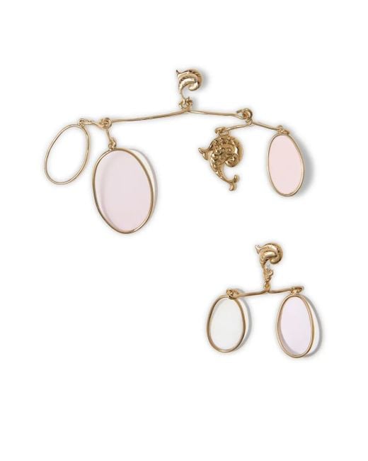 Emilio Pucci シャンデリア ピアス White