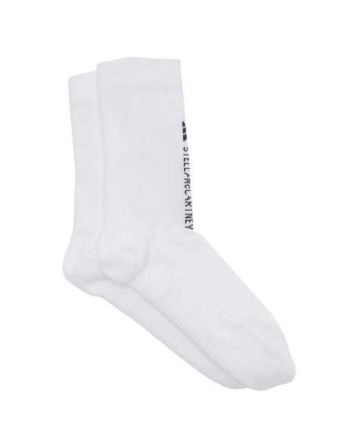 Adidas By Stella McCartney White Logo Socks