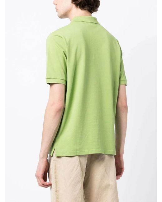 Pringle of Scotland Green Geometric George Golf Polo Shirt