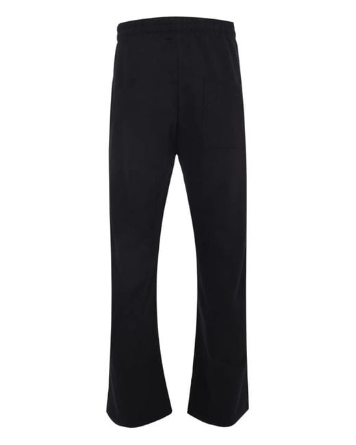 RETERNITY Black Logo-Detail Track Pants for men