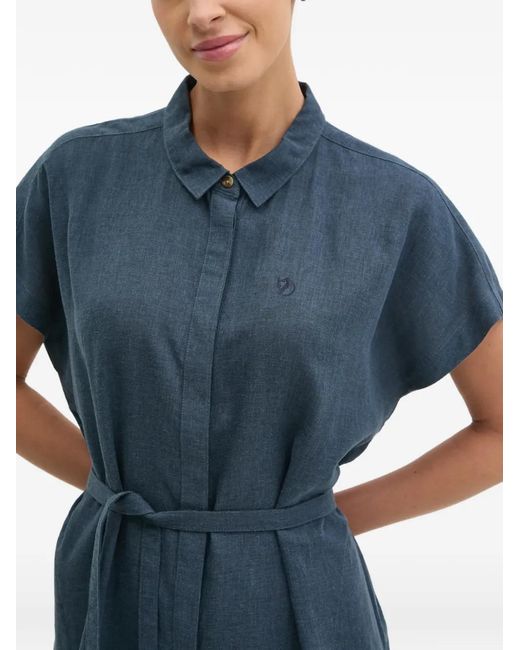 Vestido Midi Con Cinturón Fjallraven de color Blue
