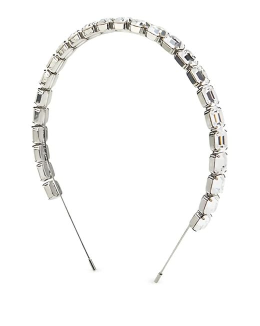 Maison Michel Metallic Taylor Crystal-Embellishment Headband
