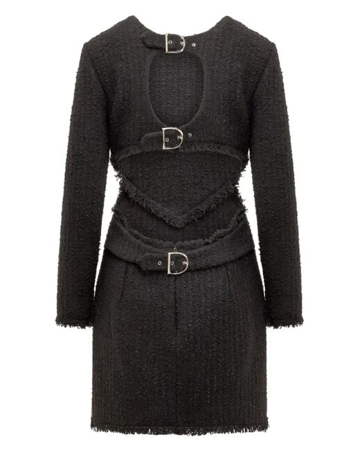 Del Core Black Cut-Out Mini Dress