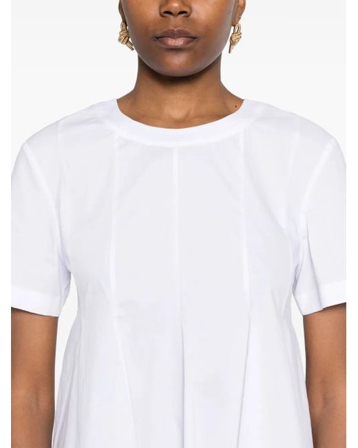 Patrizia Pepe Cotton Mini Dress White