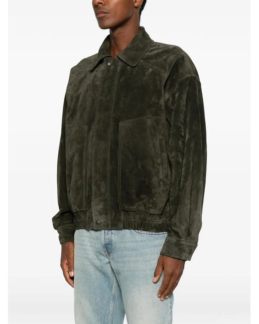 Saint Laurent Green Bomber Jacket for men