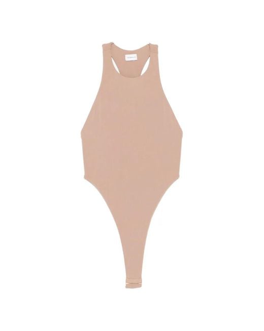 ANDAMANE Natural Racer-Back Bodysuit