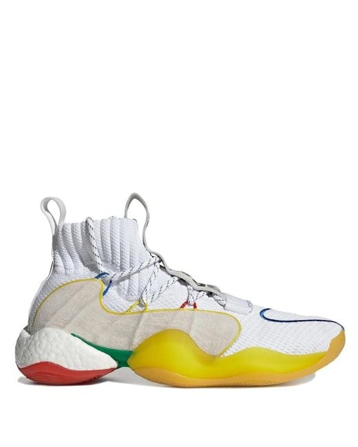 Adidas White X Pharrell Crazy Byw Lvl X Sneakers for men