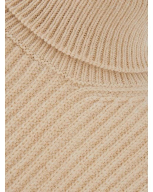 Fay Natural Roll-Neck Jumper for men